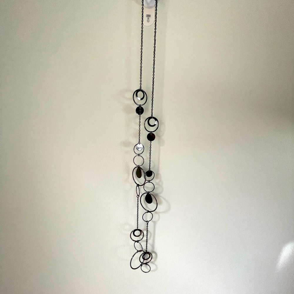 Black metal necklace